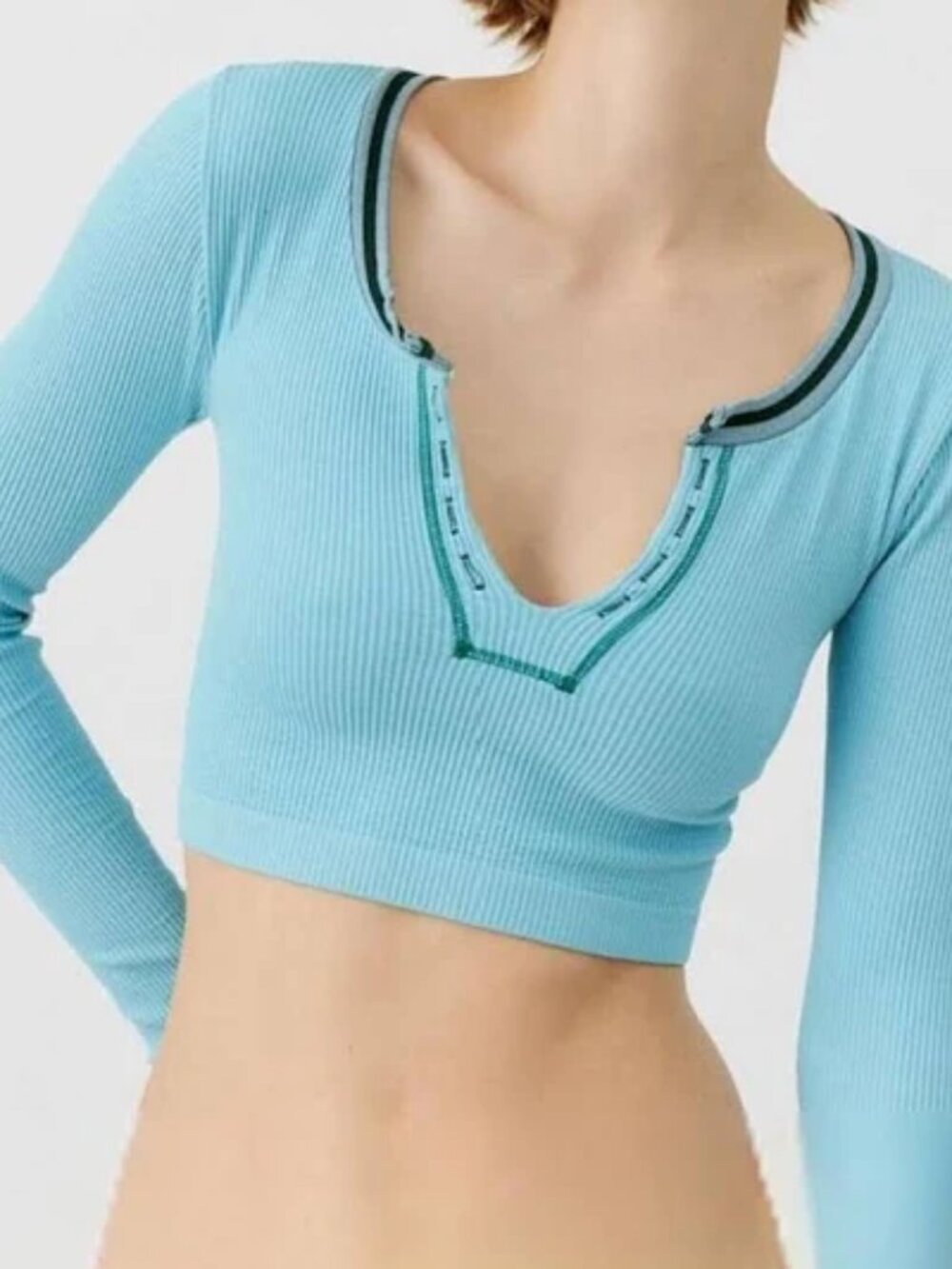 Urban Outfitters Go For Gold Top Size XS/S Teal